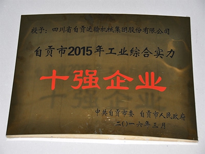 2015年自贡工业十强企业