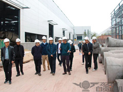 四川省经济和信息化厅领导一行莅临我司新建生产基地项目现场参观调研